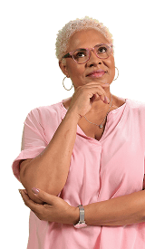 Mujer mayor sonriendo