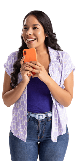 Mujer usando Billetera W