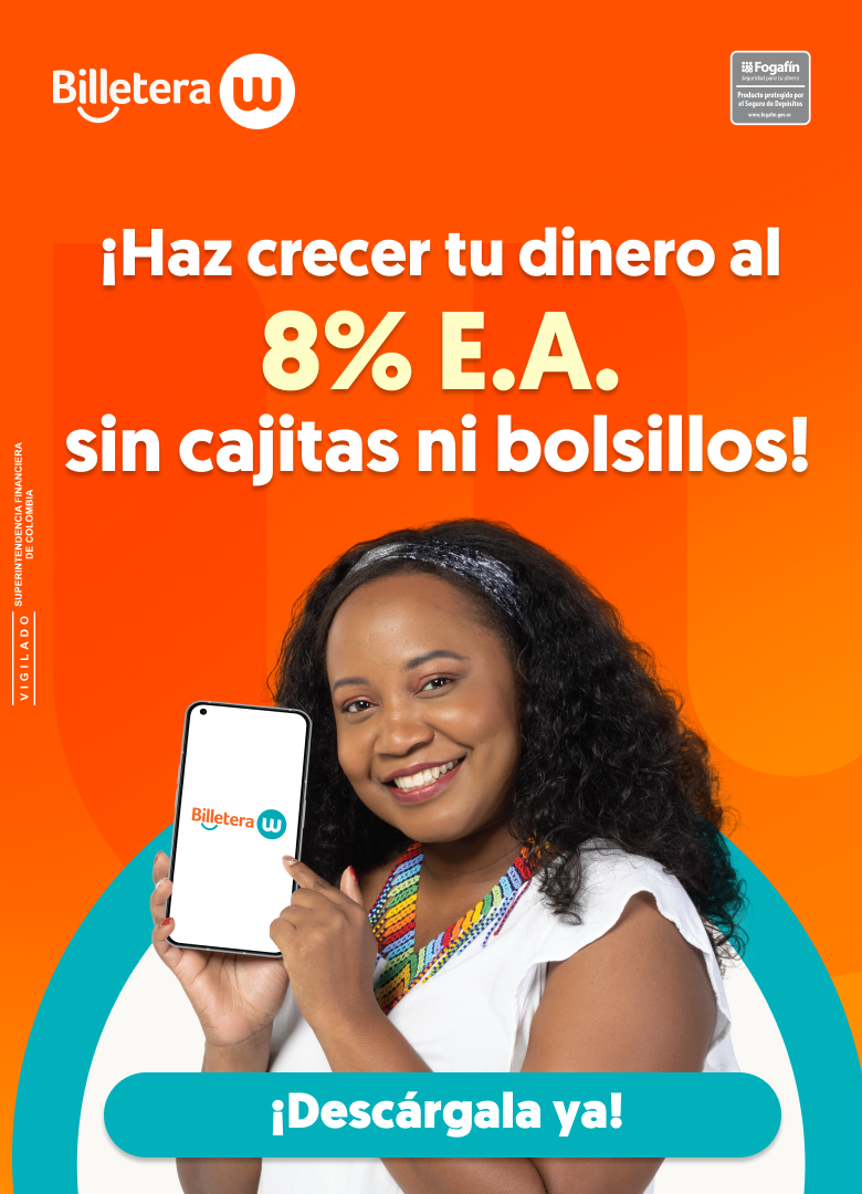 ¡Haz crecer tu dinero al 8% E.A. sin cajitas ni bolsillos! ¡Descárgala ya!